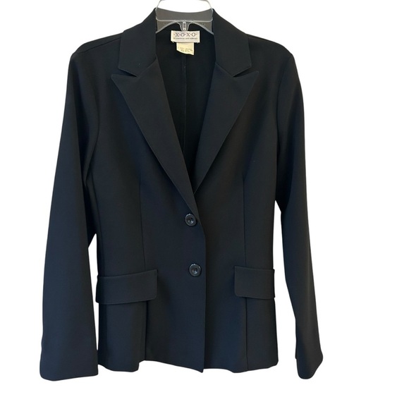 XOXO Women's Black Blazer VINTAGE Large 🖤❤️💋 - Picture 1 of 8
